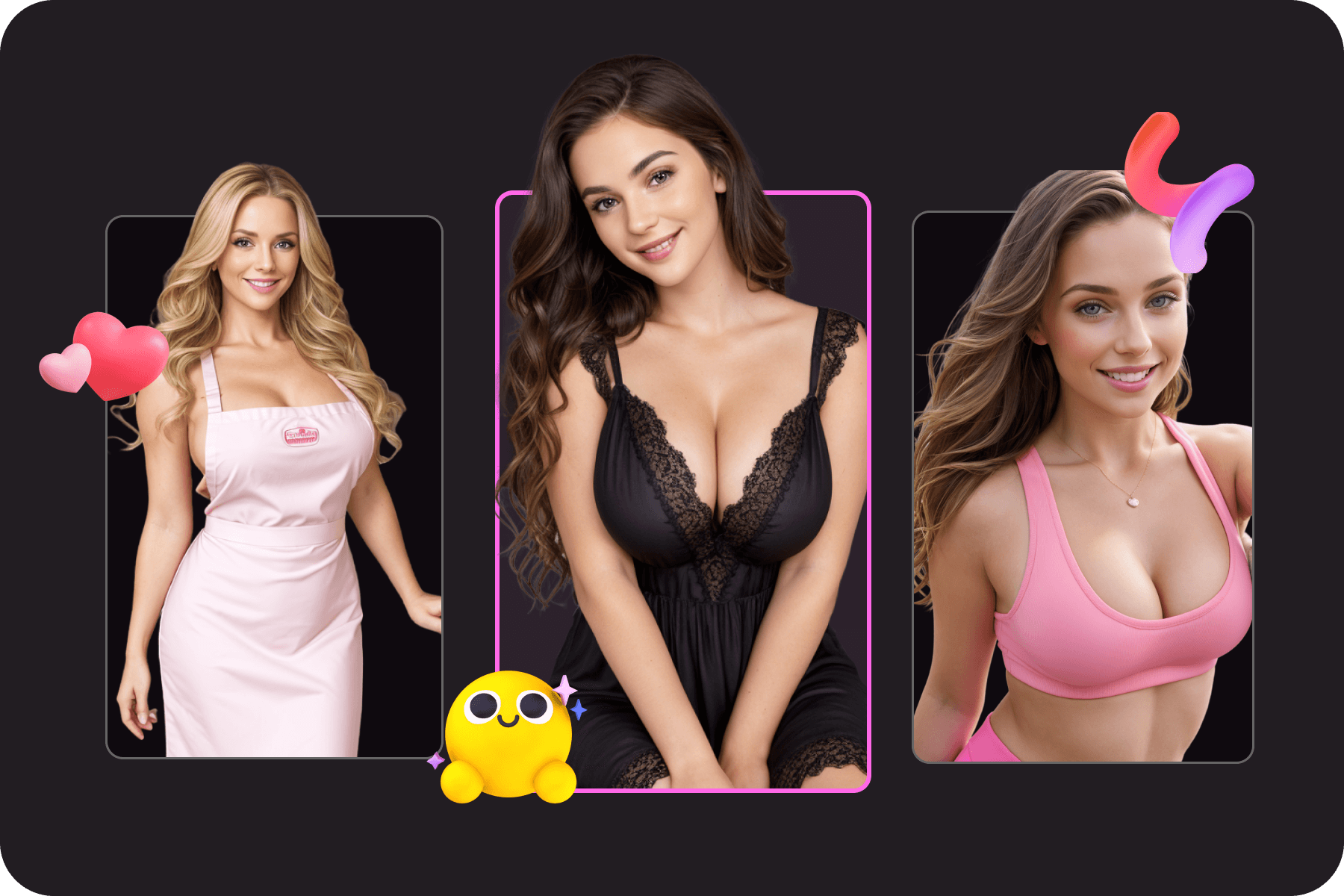 Different types of AI girlfriends are available on DreamPal.